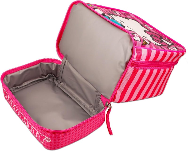 Fast Forward Hello Kitty Lunch Box Set - Bundle with Hello Kitty Lunch Box for Girls, Hello Kitty Stickers, More | Hello Kitty Lunch Bag - Image 2